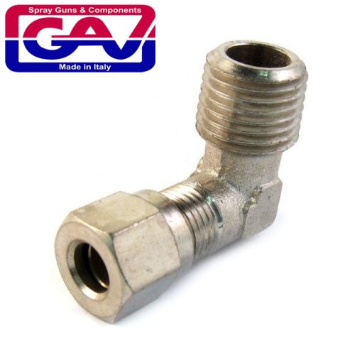 Conical male elbow  6 x 1/4