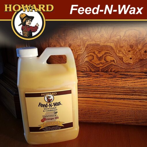 Howard feed-n-wax wood polish & conditioner 1893 ml