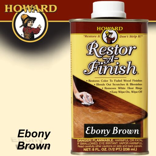 Howard restor-a-finish ebony brown 237 ml