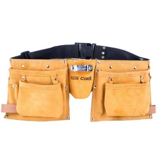 Large prof.leather tool belt 11 pocket