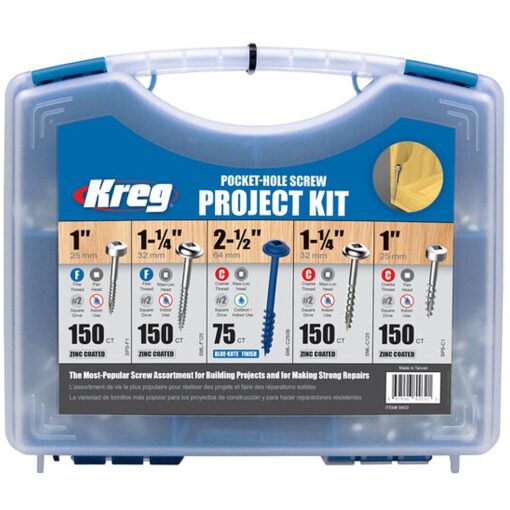 Kreg wood pocket hole screw kit 675 pce