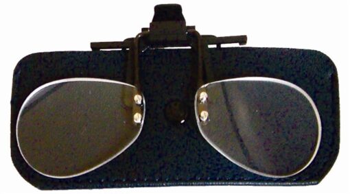 Flip & focus clip on magnifier in blister