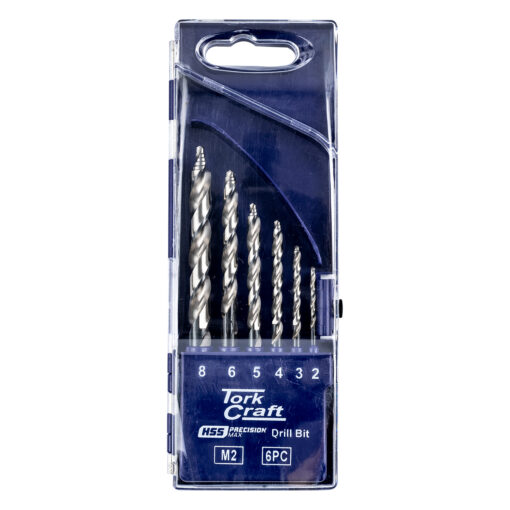 Precision-max step point 6pce hss drill set ind.