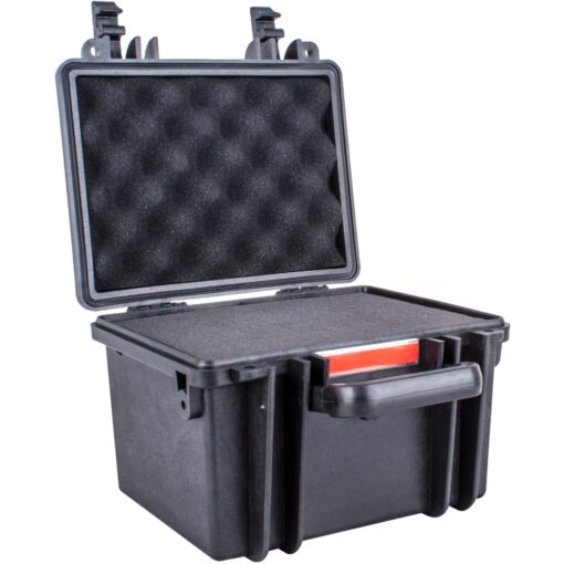 Hard case 260x230x185mm od with foam black water & dust proof (221614)