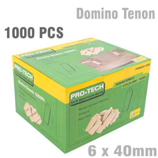 Domino tenon 6x40mm 1000pc colour box beech wood