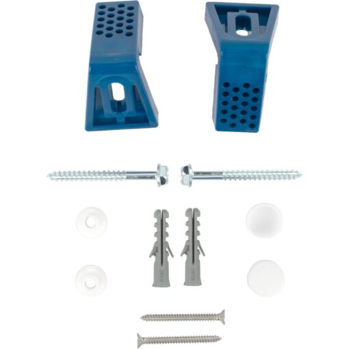 Toilet pan or bidet side fixing kit