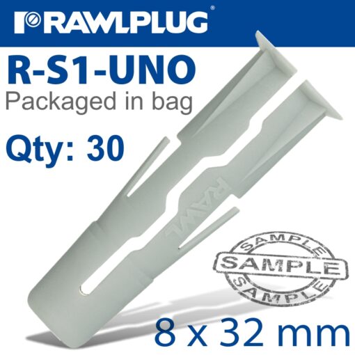 Universal plug 8x32mm x30-bag
