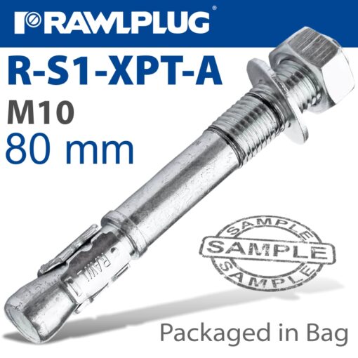 Throughbolt 10x80mm x4 -bag