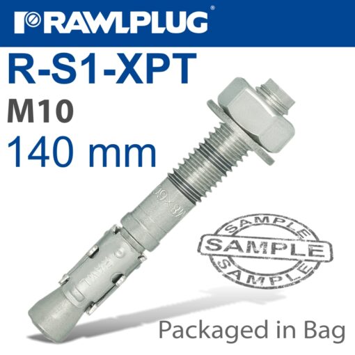 Throughbolt m10x140x70mm 4 -bag