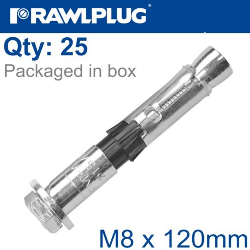 R-spl ii safety plus - loose bolt m8x120mm x25 per box