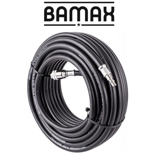 Rubber air hose 10mmx20m w.quick coupler