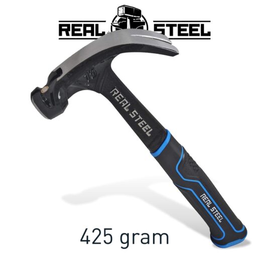 Hammer claw curved 425g 15oz all steel handle real steel