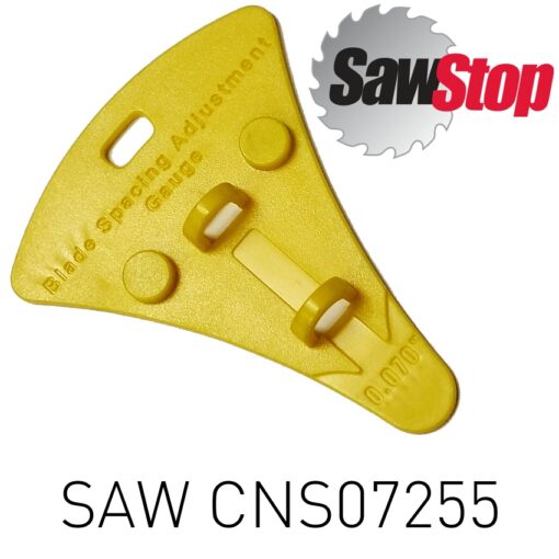 Sawstop blade spacing adjustment gauge