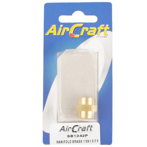 Manifold brass 1/8x1/8 f/f 1pc pack