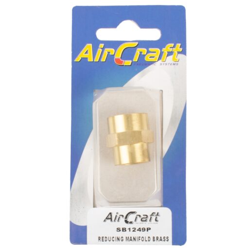 Reducing manifold brass 1/4x3/8 f/f 1pc pack