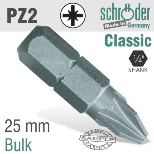 Pozi.no.2x25mm classic bit bulk