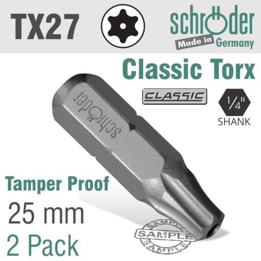 Torx tamper resist t27 2cd