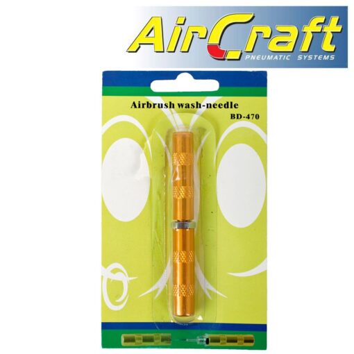 Air brush nozzle cleaning needle