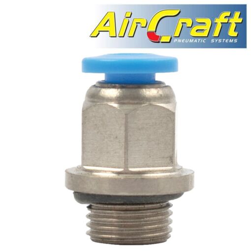 Pu fitting str. stud w/o-ring 4mm-1/8' m