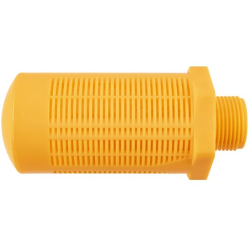 Plastic breather silencer 3/4' m orange