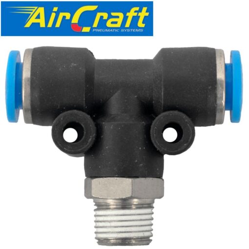 Pu hose fitting tee 6mm-1/8 m