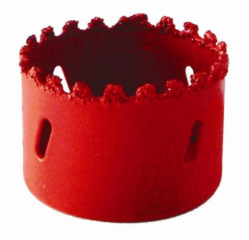 Hole saw carbide grit 70mm - red