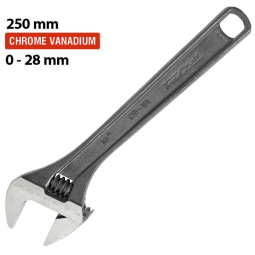 Shifting spanner 10' 250mm 0-28.8mm