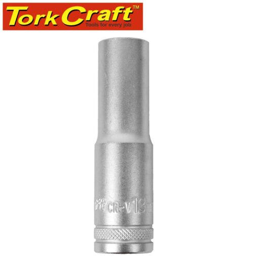 Socket 13mm 1/2' dr deep socket crv 12 point