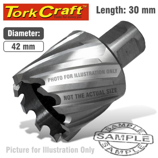 Annular hole cutter hss 42 x 30mm broach slugger bit