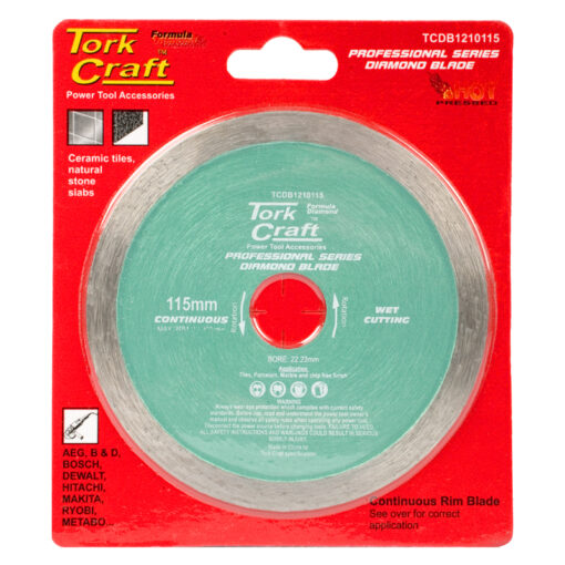 Diamond blade 115mm continues rim hot pressed contractor