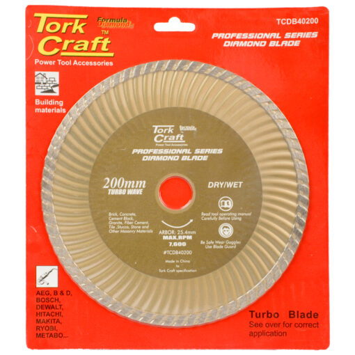 Diamond blade 200x25.4mm turbo