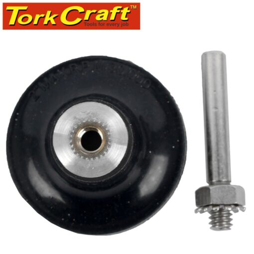 Plastic backing pad screw type with arbor for surface conditioning kit