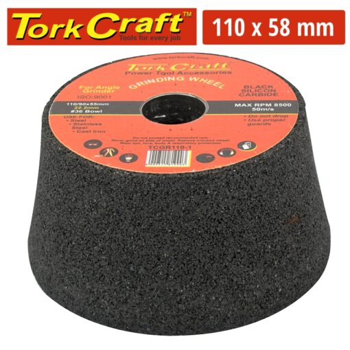 Grinding wheel 110x58 m22 bore - bowl#36 - angle grinder