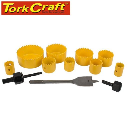 Holesaw set 13pce in case carbon steel