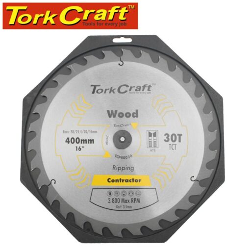Blade contractor 400 x 30t 30/1 circular saw tct