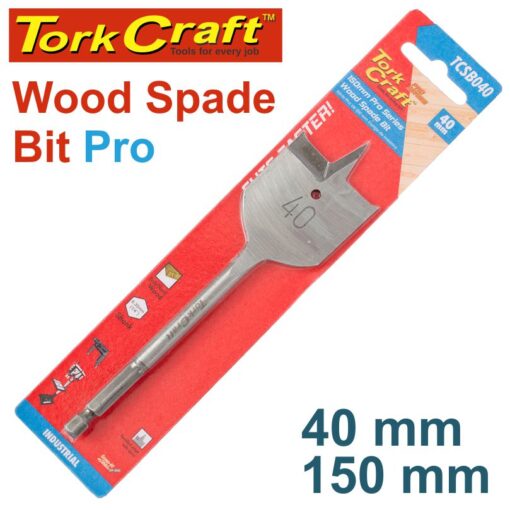 Spade bit pro series 40mm x 150mm