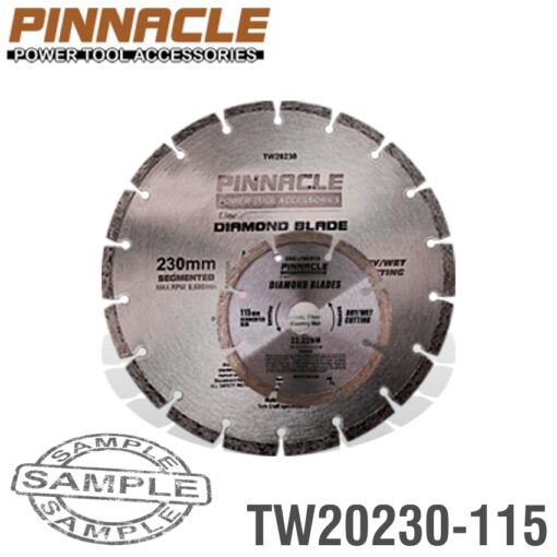 Diamond blade 230mmx22.22mm+115mmx22.2mm segemented
