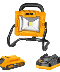 Ingco - Lithium-Ion Work Lamp 20V Kit (Charger + Battery (2.0AH) Included)