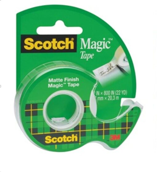 3M Scotch  Magic  Tape Dispensed - 12,5mm x 20.3m