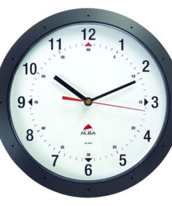 Alba Round Wall Clock 30cm - Black