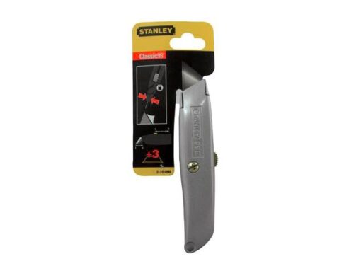 Bulk Pack x 2 Stanley Retractable Carpet Trimming Knife - 3 Blades