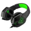 T-Dagger Rocky 3.5mm & USB Backlight Gaming Headset & Mic - Black & Green - Image 4