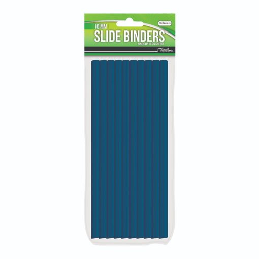 Treeline 10mm Slide Binders Blue - 10`s