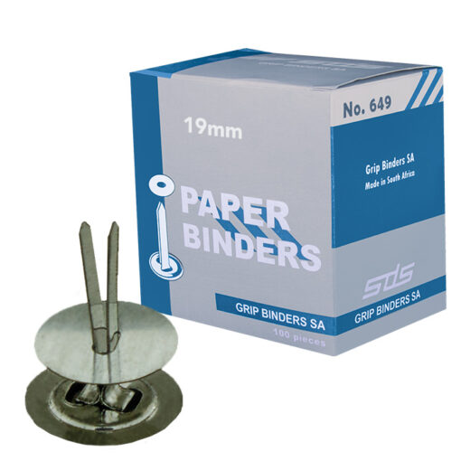 SDS 19mm Paper Binder - Box of 100