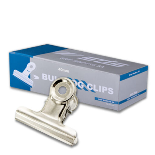 SDS 40mm Bulldog Clips - Box of 12