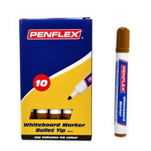 Penflex WB15 Whiteboard Markers Box-10 Brown