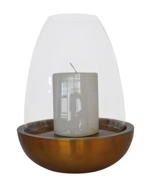 The Gift Shop - Mara Gold Lantern (Medium) - including Candle