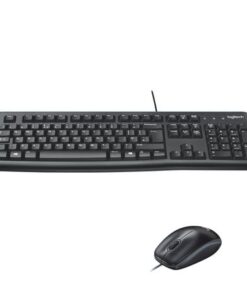 Logitech MK120 Wired Keyboard and Mouse for Windows-Black
