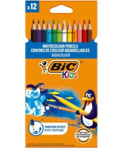 BIC Kids Aquacouleur Pencil Crayons Pack of 12