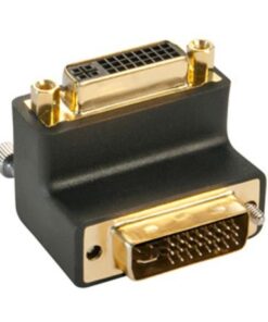 Lindy DVI-I Male To Female 90 Degree Up Adapter